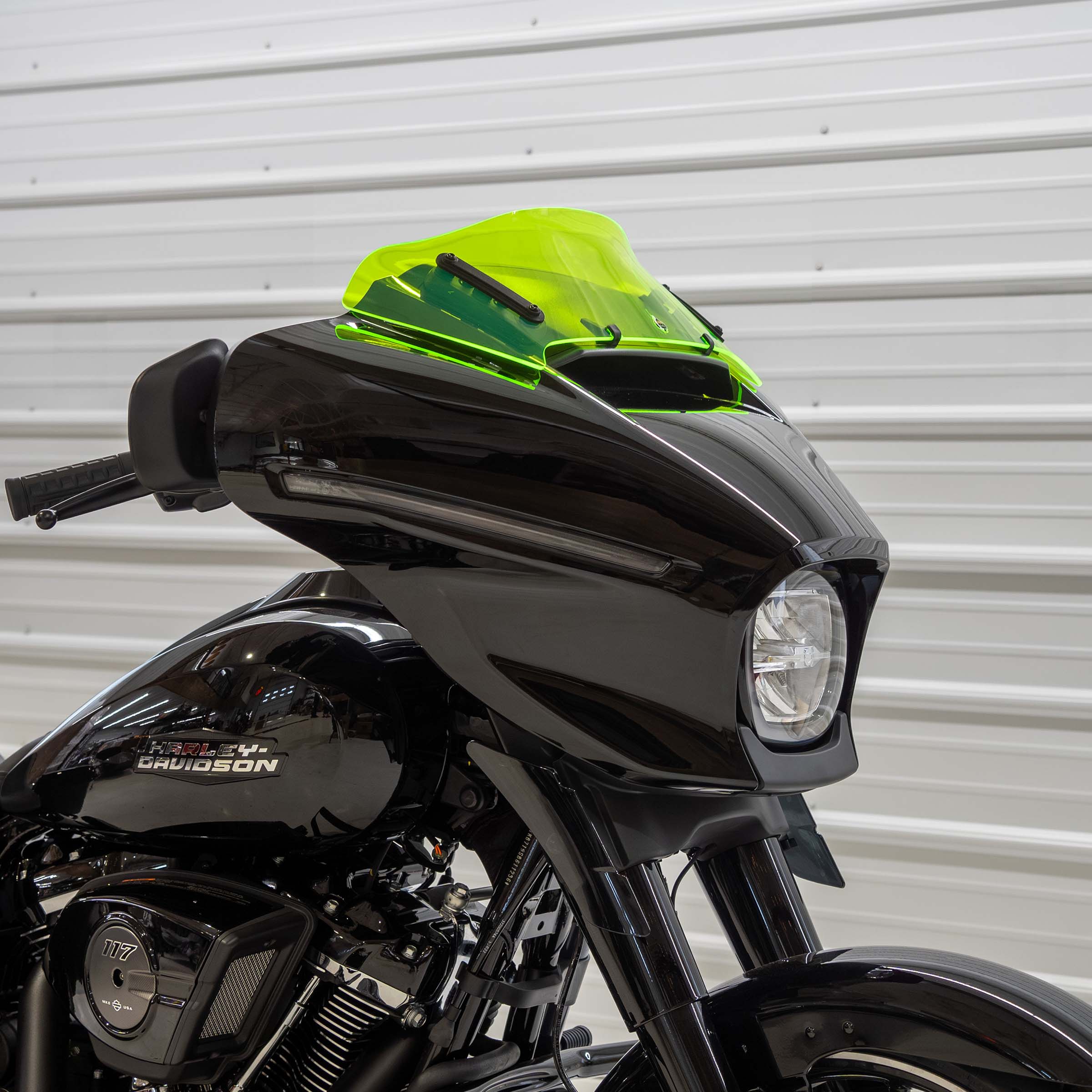 Lime Green Color Windshield for Harley-Davidson 2023.5-2024 FLH (6.5" Green Ice)