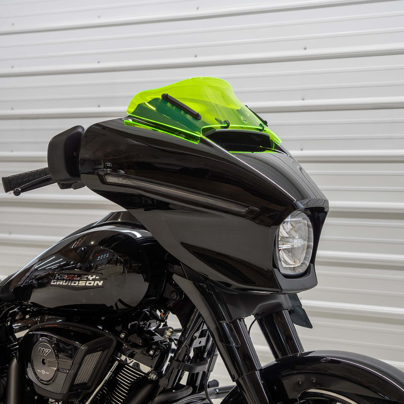 Lime Green Color Windshield for Harley-Davidson 2023.5-2026 FLH (6.5" Green Ice)