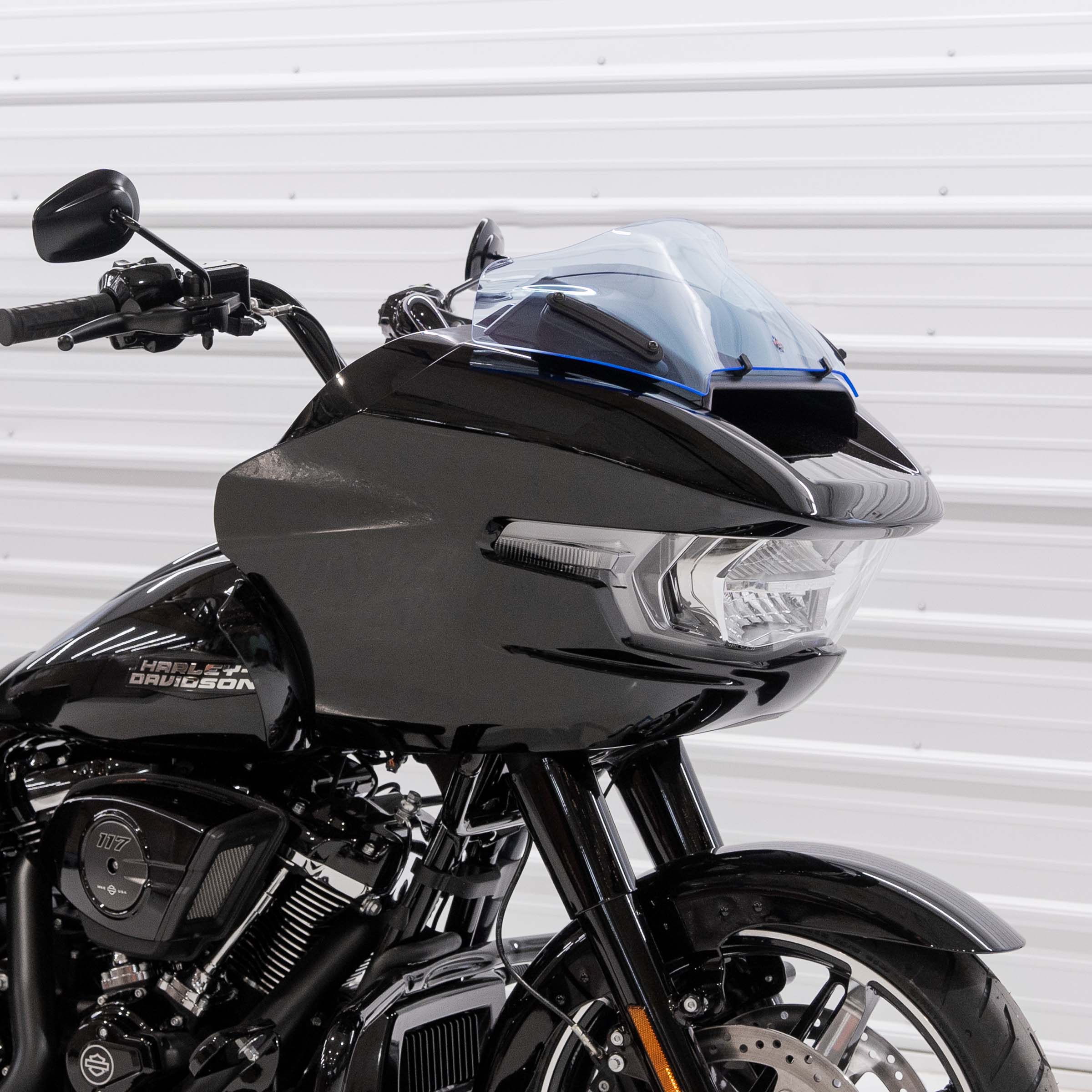 Light Blue Color Motorcycle Windshield for Harley-Davidson 2023.5-2024 FLTR (8" Blue Ice)