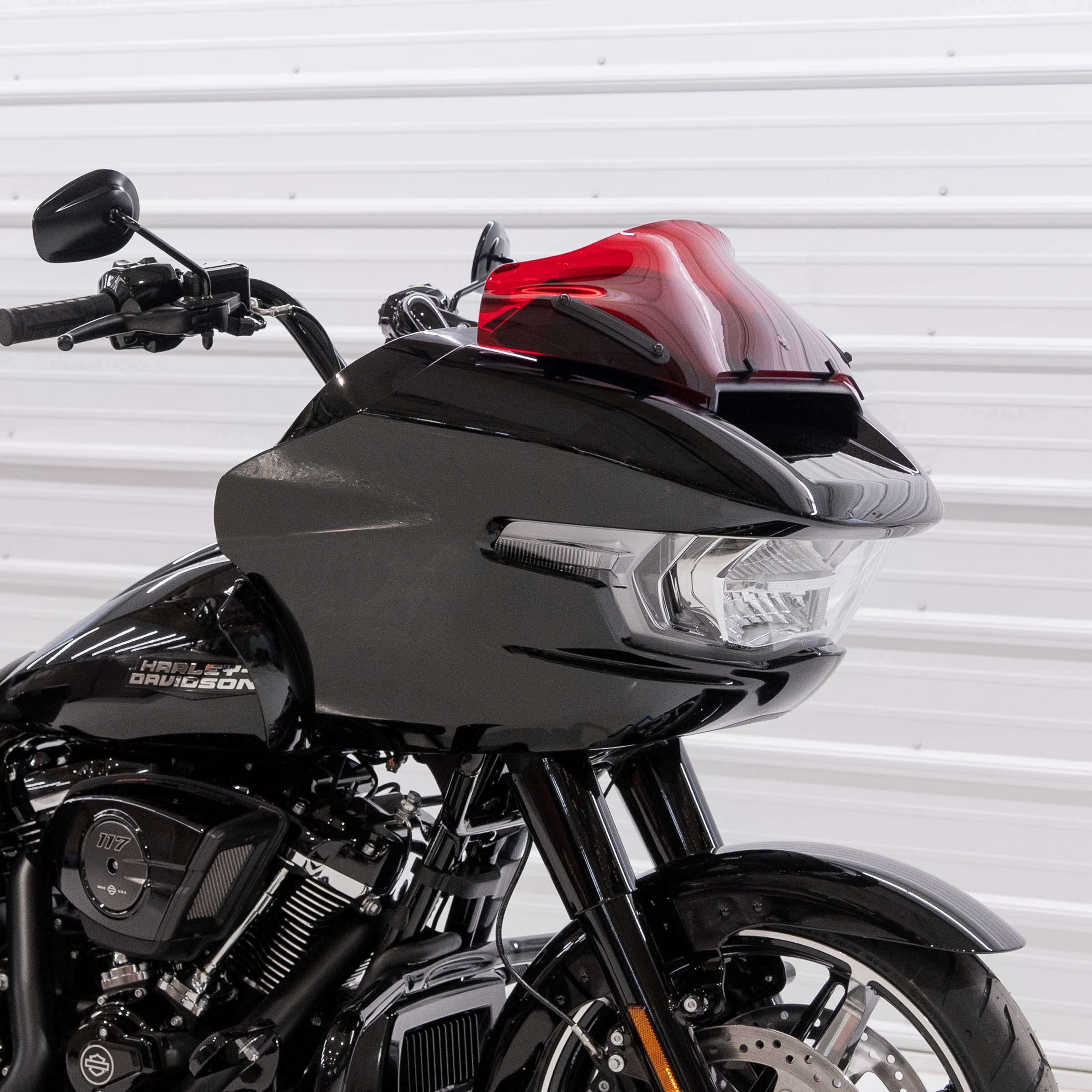Red Color Motorcycle Windshield for Harley-Davidson 2023.5-2024 FLTR (8" Red)