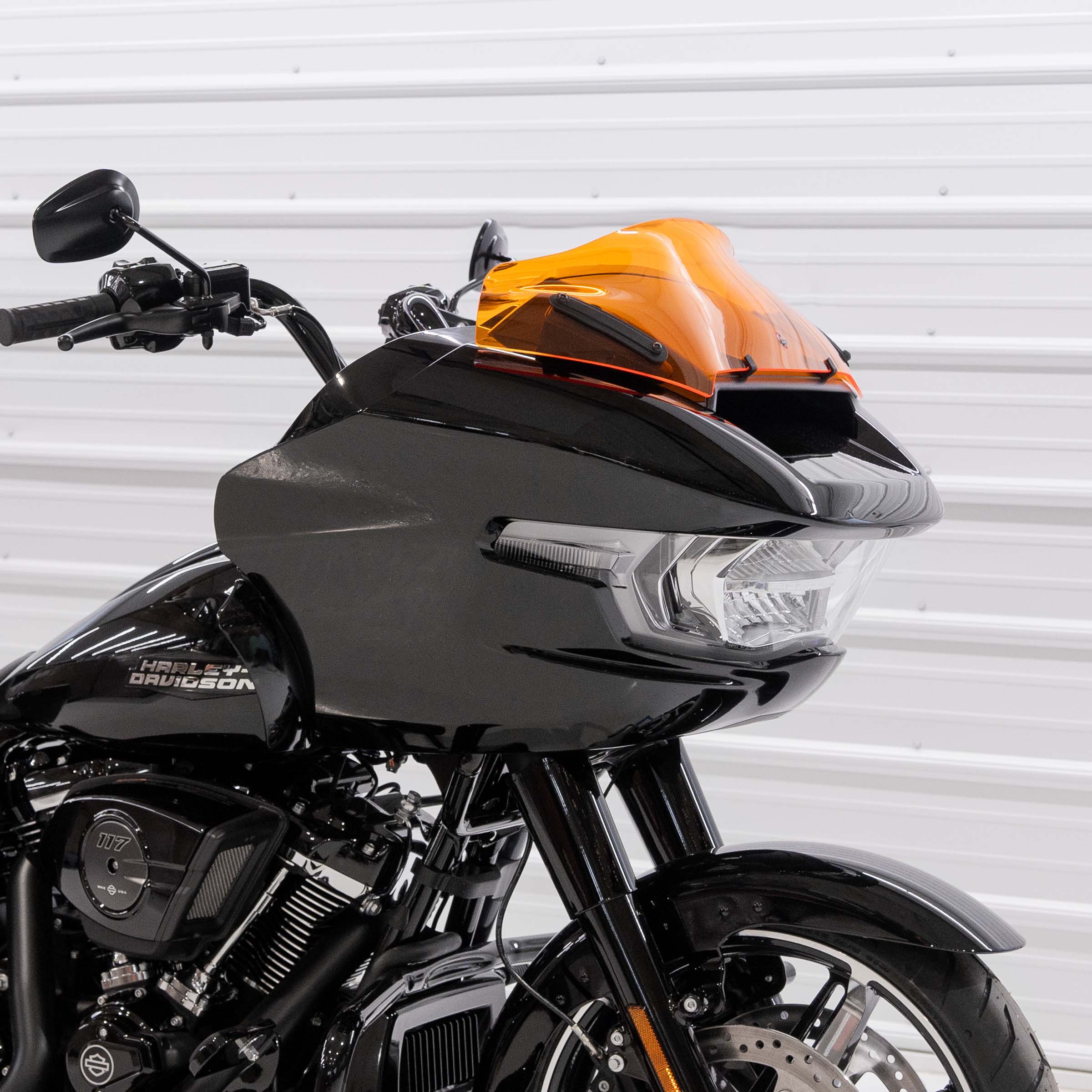Orange Color Motorcycle Windshield for Harley-Davidson 2023.5-2024 FLTR (8" Orange)
