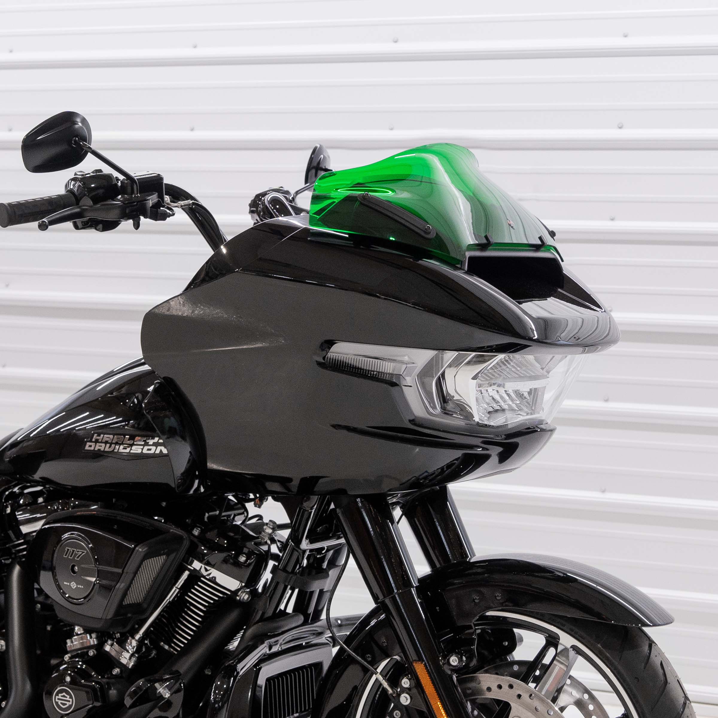Green Color Motorcycle Windshield for Harley-Davidson 2023.5-2024 FLTR (8" Green)