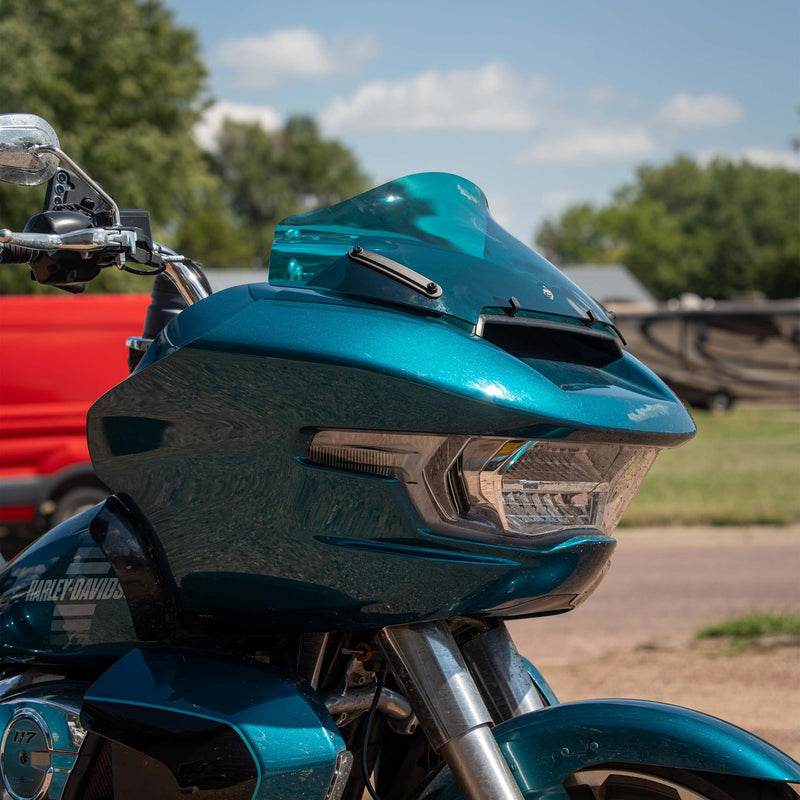 Teal Color Motorcycle Windshield for Harley-Davidson 2023.5-2026 FLTR (10" Teal)