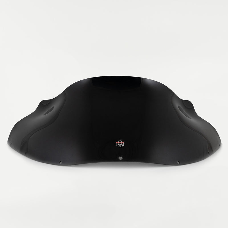 9" Solid Black Windshield for Harley-Davidson motorcycle models with FXRP Style Fairings(9" FXRP Solid Black)