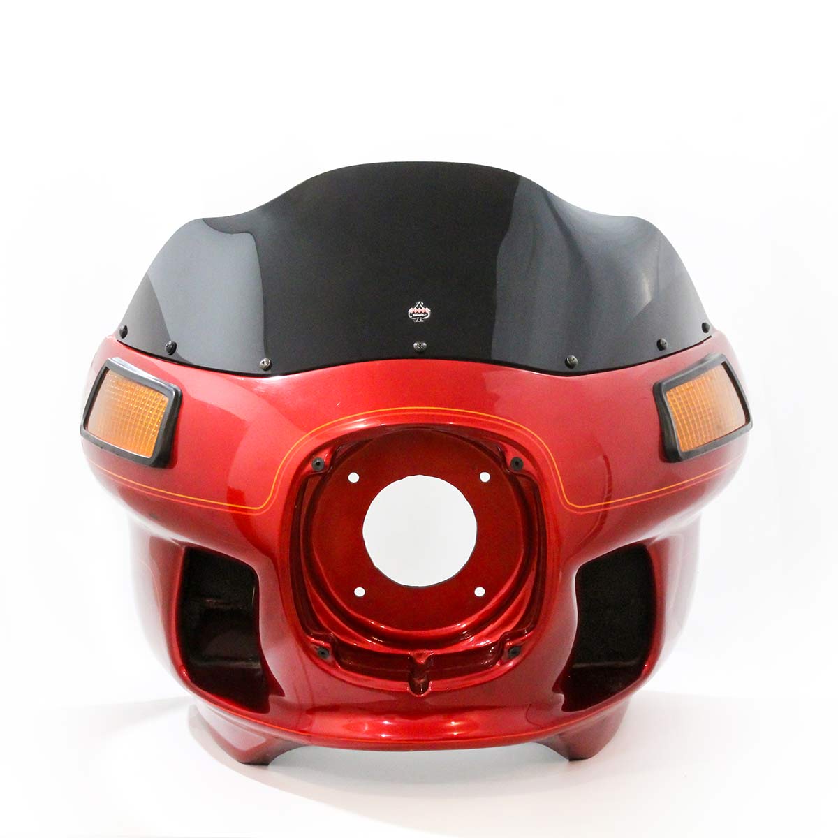 8" Solid Black Windshield for Harley-Davidson motorcycle models with FXRP, FXRT, FXRD Style Fairings(8" Solid Black)