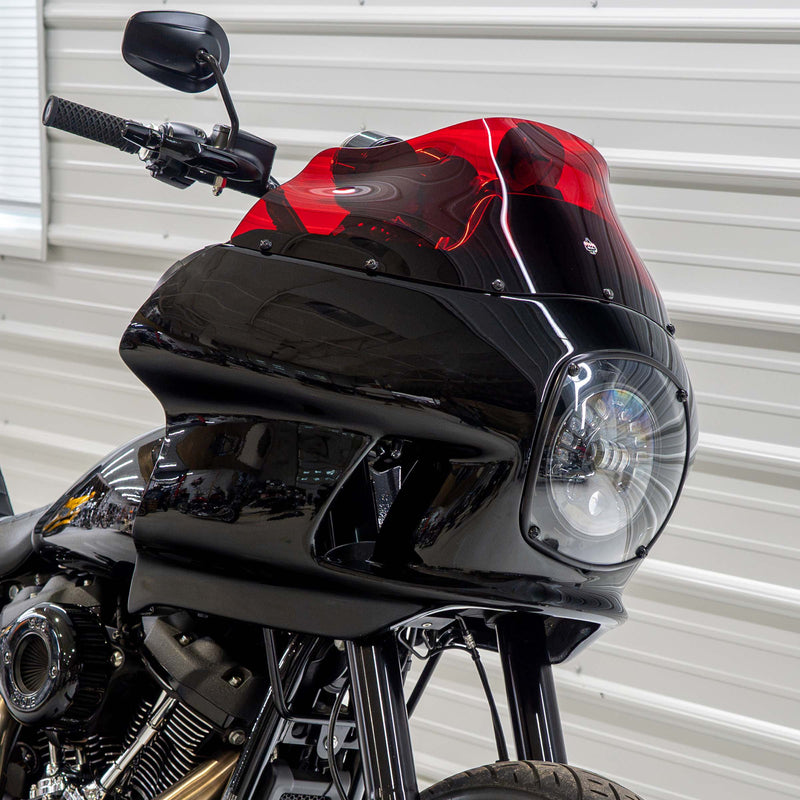 Red Kolor Windshield for Harley-Davidson FXRP Style motorcycle fairings (Red)