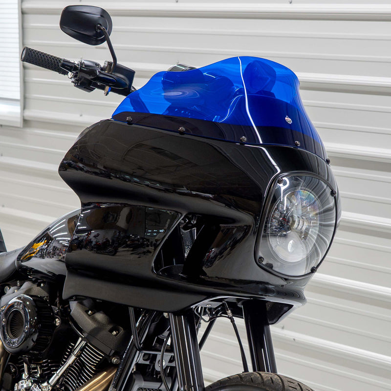 Blue Kolor Windshield for Harley-Davidson FXRP Style motorcycle fairings (Blue)