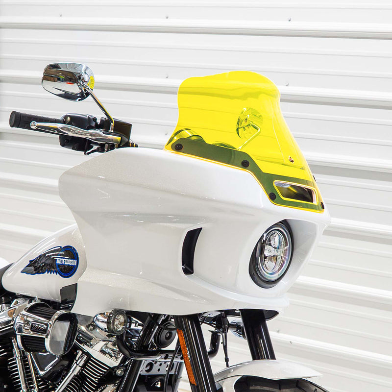 8" Yellow Ice Kolor Windshield for Harley-Davidson Low Rider ST Motorcycles (8" Yellow Ice)