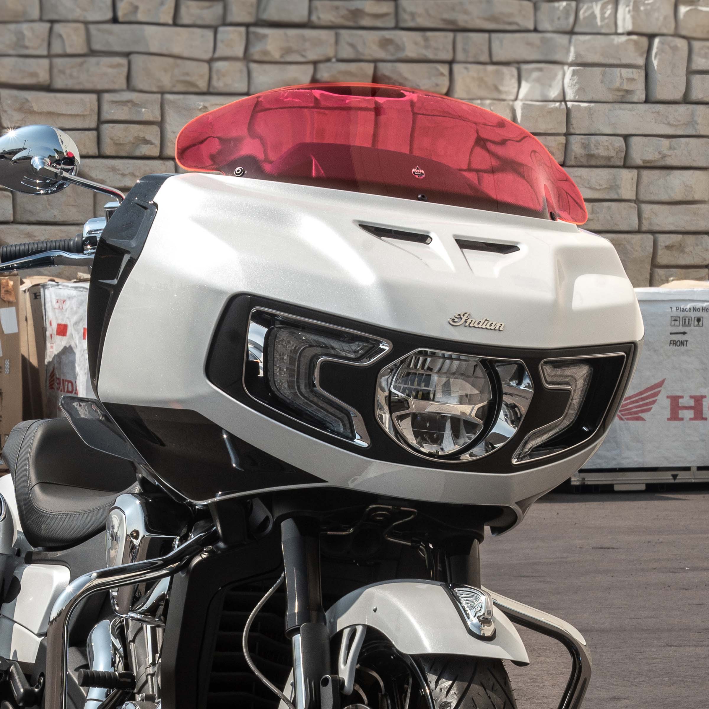 Ice Kolor Windshield for Indian Challenger and Pursuit motorcycle models(Pink Ice)