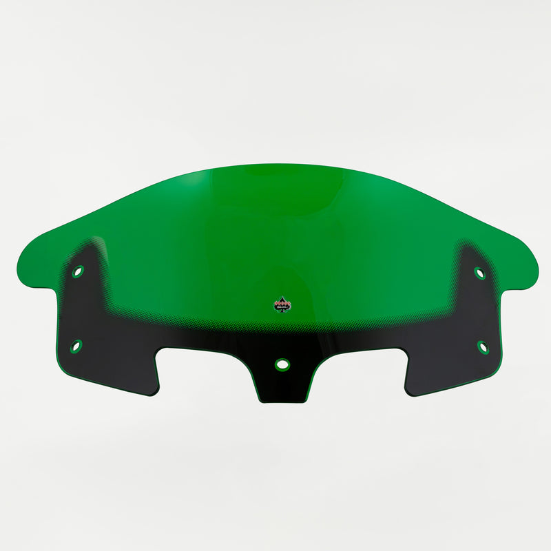 Green Motorcycle Windshield 10" Kolor Flare® Windshield for Indian® 2014-2024 Chieftain and Roadmaster KWW-04-0639 2312-1253 green color windshield for Indian® Motorcycle (10" Green Kolor Flare®)