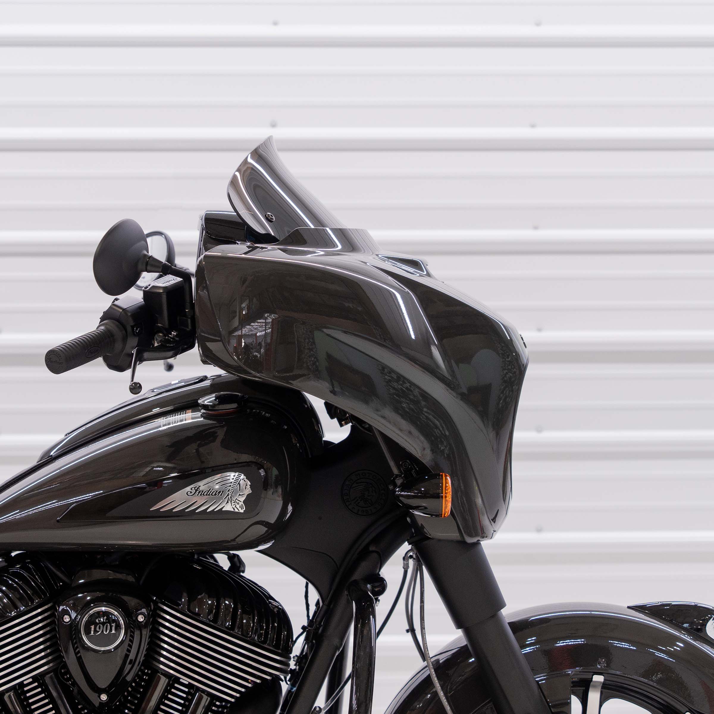 Bronze Motorcycle Windshield 10" Kolor Flare® Windshield for Indian® 2014-2024 Chieftain and Roadmaster KWW-04-0642 2312-1256 bronze color windshield for Indian® Motorcycle (10" Bronze Kolor Flare®)
