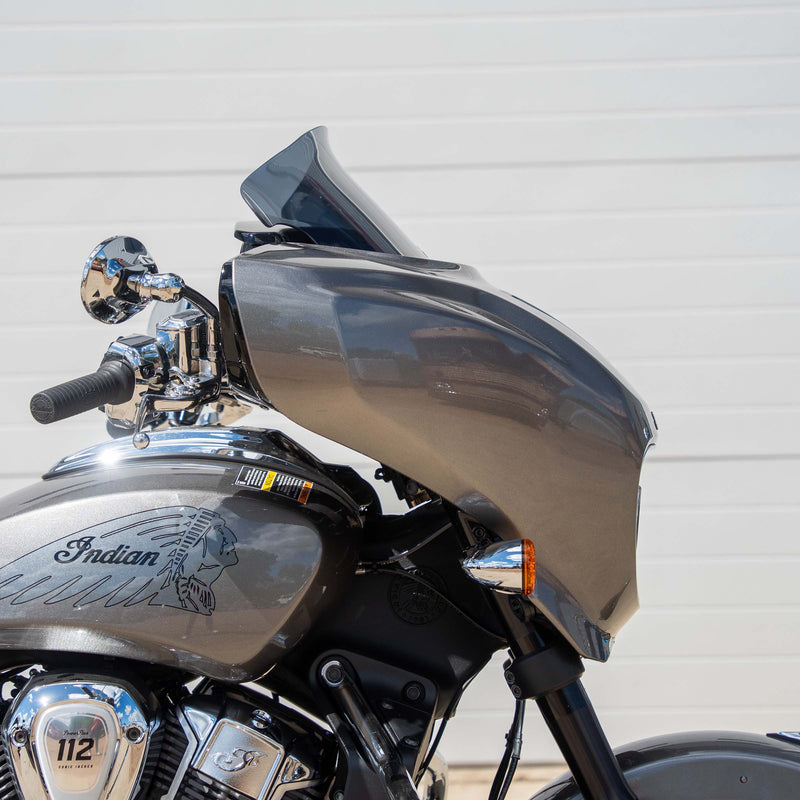 Flare® Windshields for Indian® 2025+ Chieftain & Roadmaster PowerPlus - Dark Smoke Motorcycle Windshield (9" - Dark Smoke)