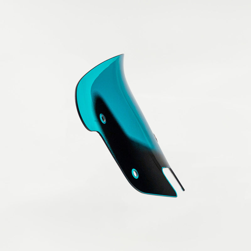 Teal Motorcycle Windshield 10" Kolor Flare® Windshield for Indian® 2014-2024 Chieftain and Roadmaster windshield for Indian® Motorcycle (10" Teal)