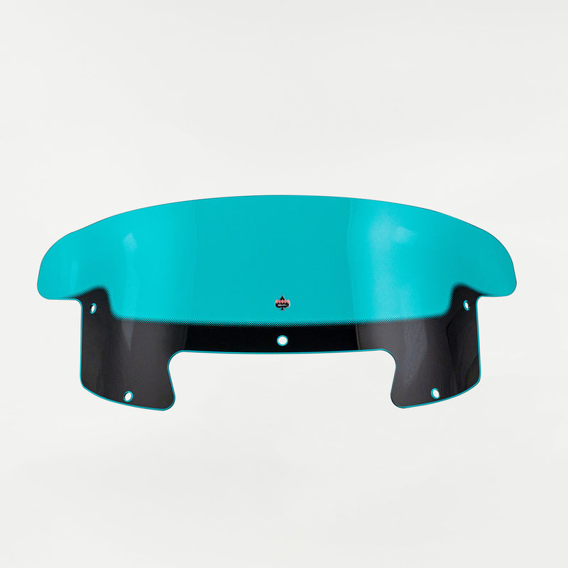 Teal color Windshield for Indian Challenger and Pursuit motorcycle models (8" Teal)