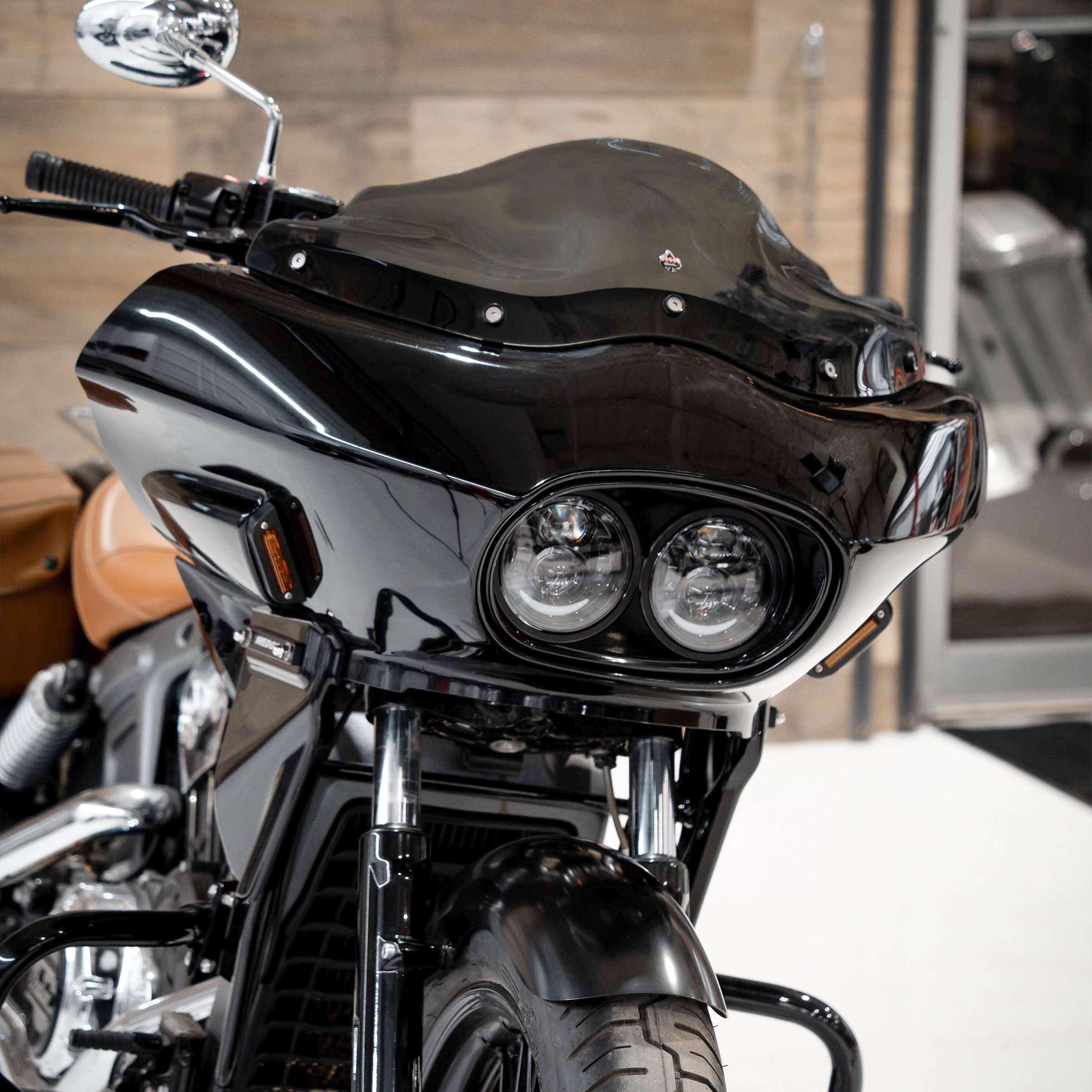 (7.5" Dark Smoke) Windshield for Wedge Fairing