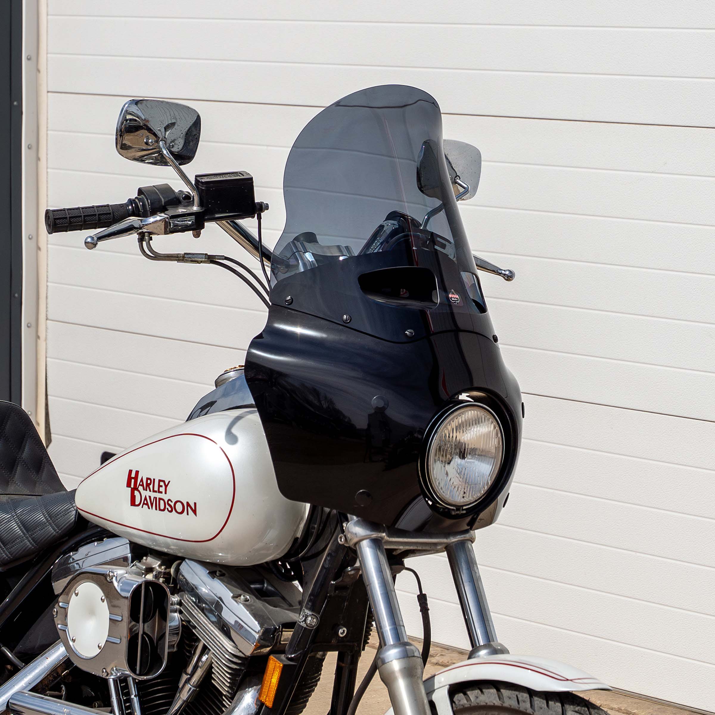 Dark Smoke Color Windshield for Memphis Shades Road Warrior Fairings (15" Dark Smoke)