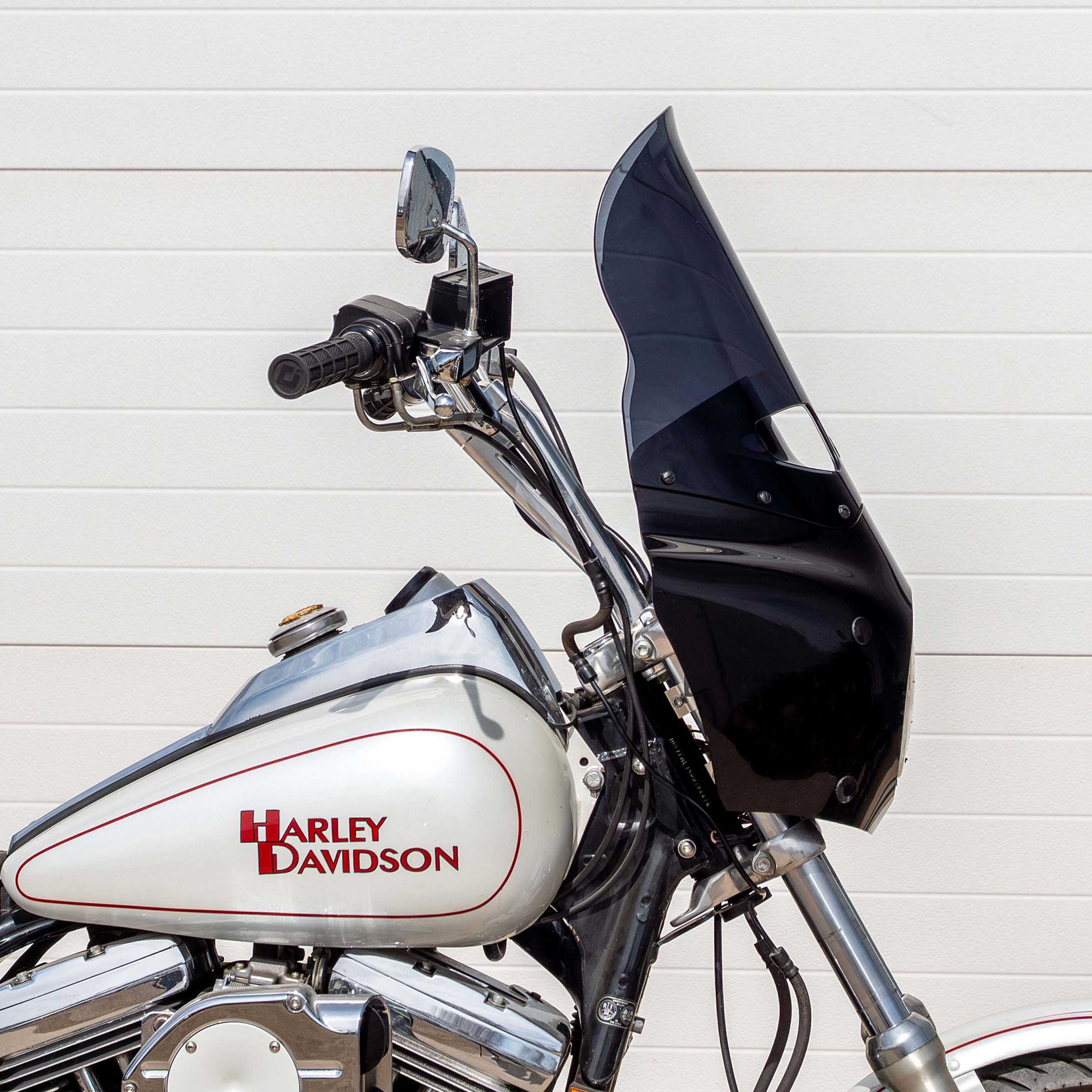 Dark Smoke Color Windshield for Memphis Shades Road Warrior Fairings (15" Dark Smoke)