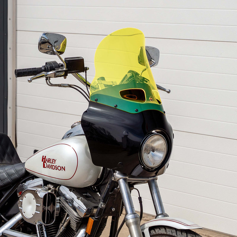 Yellow Ice Color Windshield for Memphis Shades Road Warrior Fairings (15" Yellow Ice)