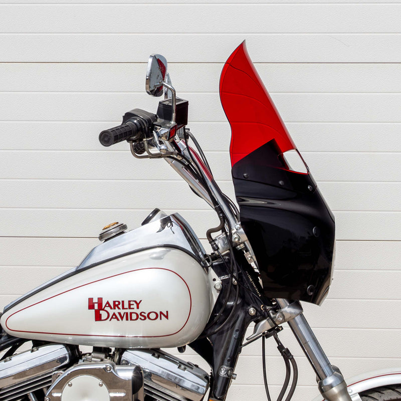 Red Color Windshield for Memphis Shades Road Warrior Fairings (15" Red)