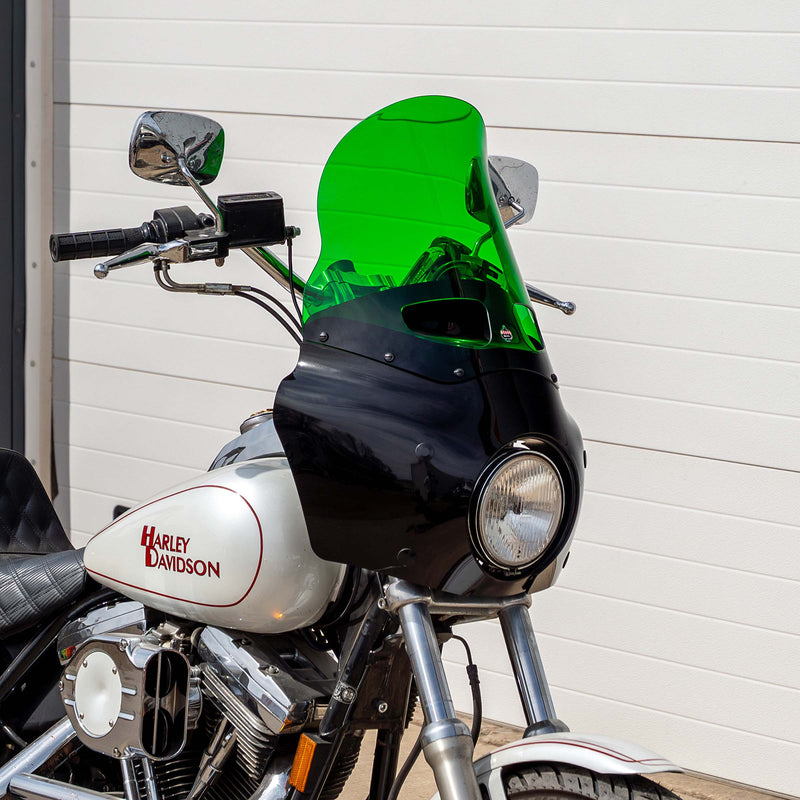 Green Color Windshield for Memphis Shades Road Warrior Fairings (15" Green)