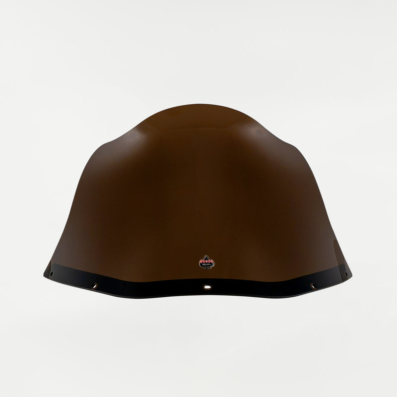 Bronze Kolor Flare Windshield by Klock Werks for Saddleman S-RT Mini Fairing (12.5" Bronze Flare® Windshield for S-RT Mini Fairing Front)