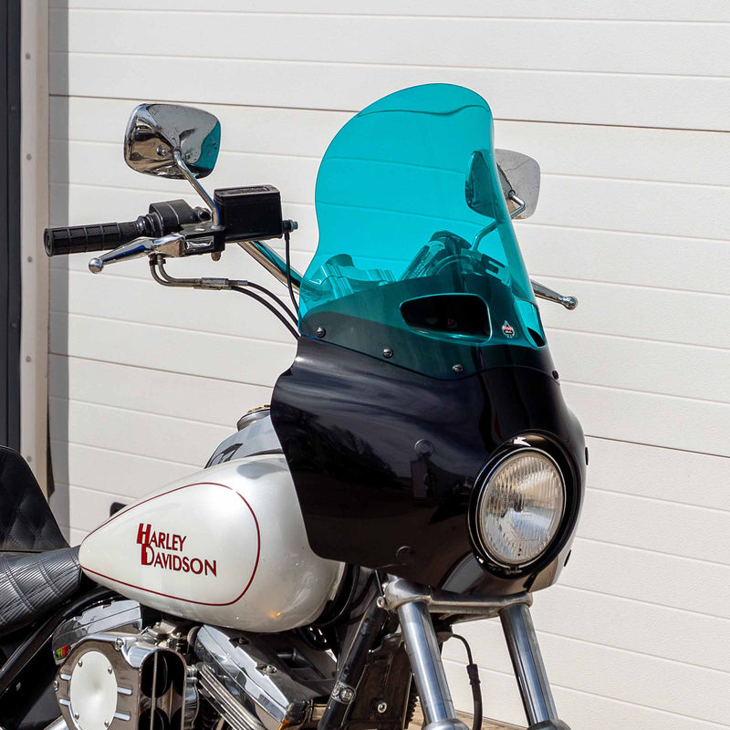Teal Color Windshield for Memphis Shades Road Warrior Fairings (15" Teal)