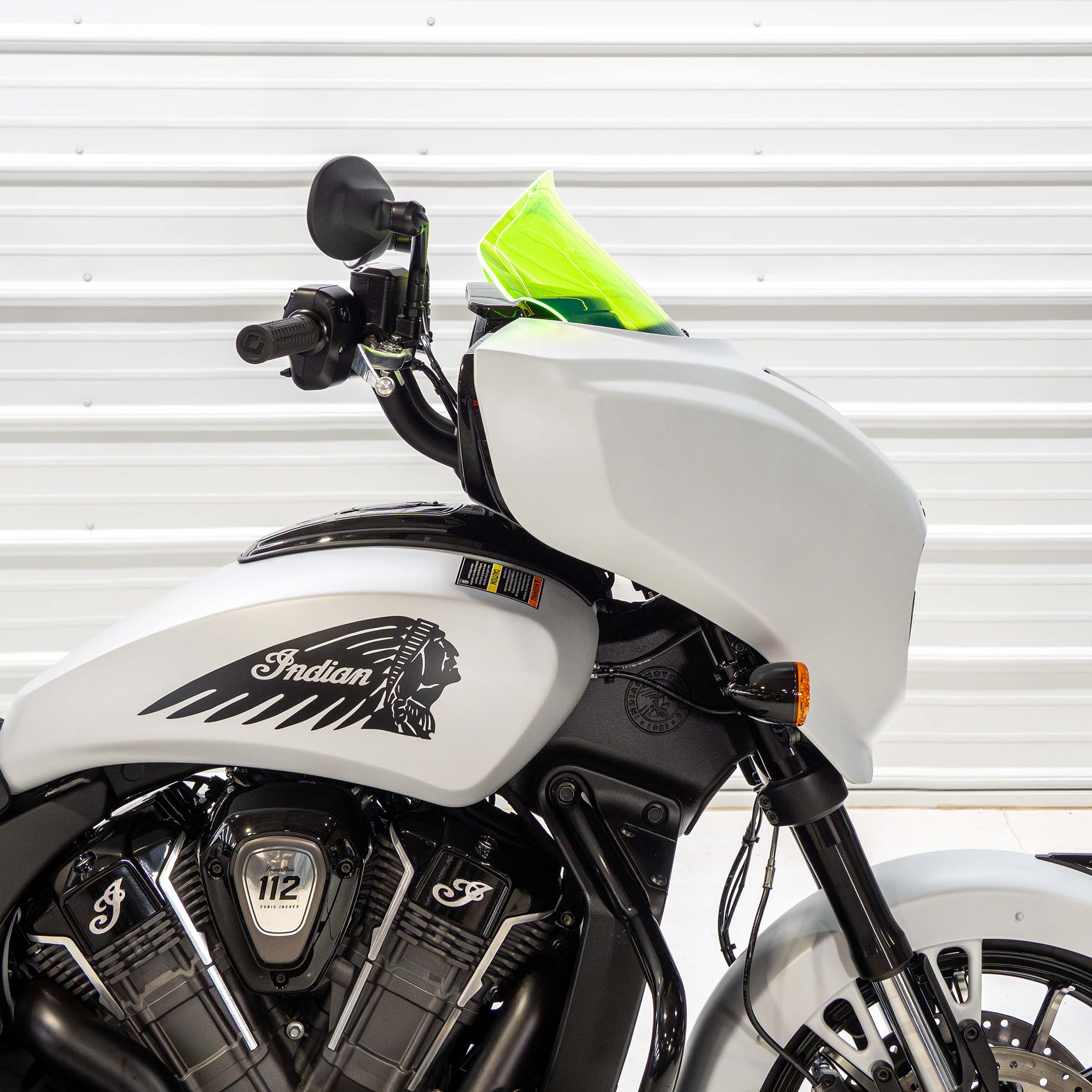 Kolor Flare® Windshields for Indian® 2025+ Chieftain & Roadmaster PowerPlus - Green Ice Motorcycle Windshield (9" - Green Ice)