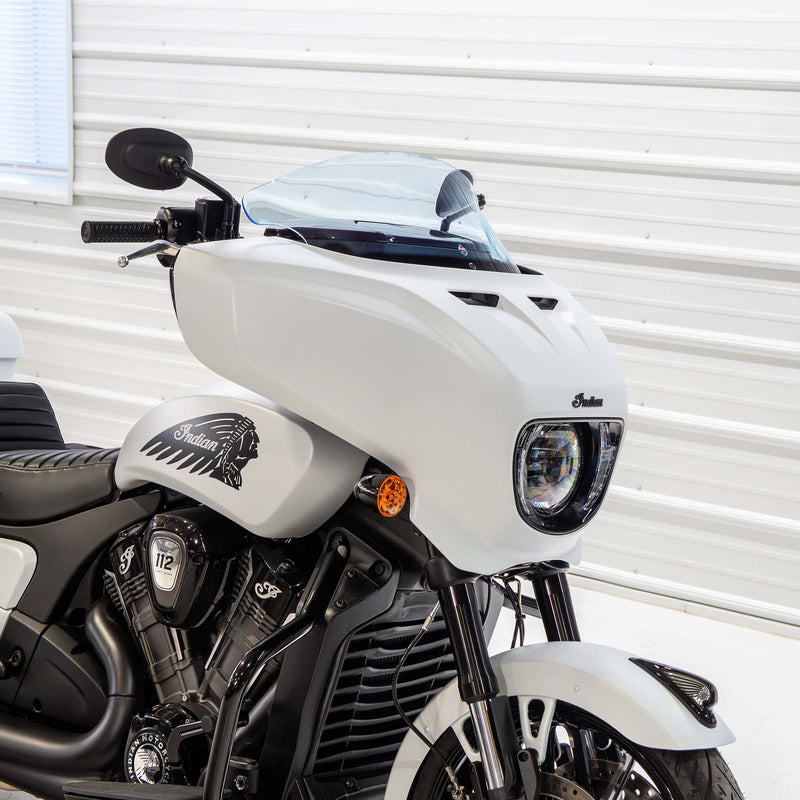 Kolor Flare® Windshields for Indian® 2025+ Chieftain & Roadmaster PowerPlus - Blue Ice Motorcycle Windshield (9" - Blue Ice)