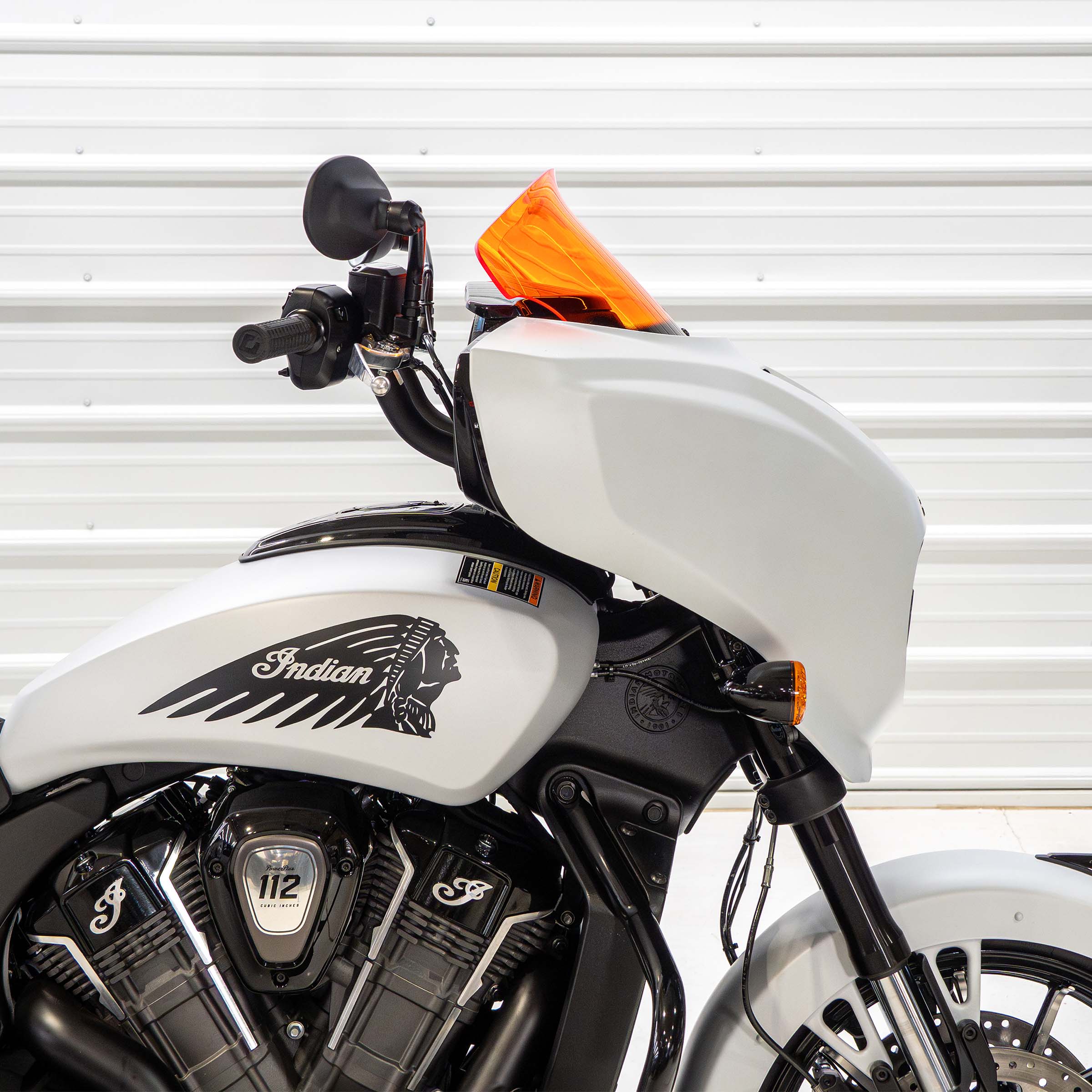 Kolor Flare® Windshields for Indian® 2025+ Chieftain & Roadmaster PowerPlus - Orange Motorcycle Windshield (9" - Orange)