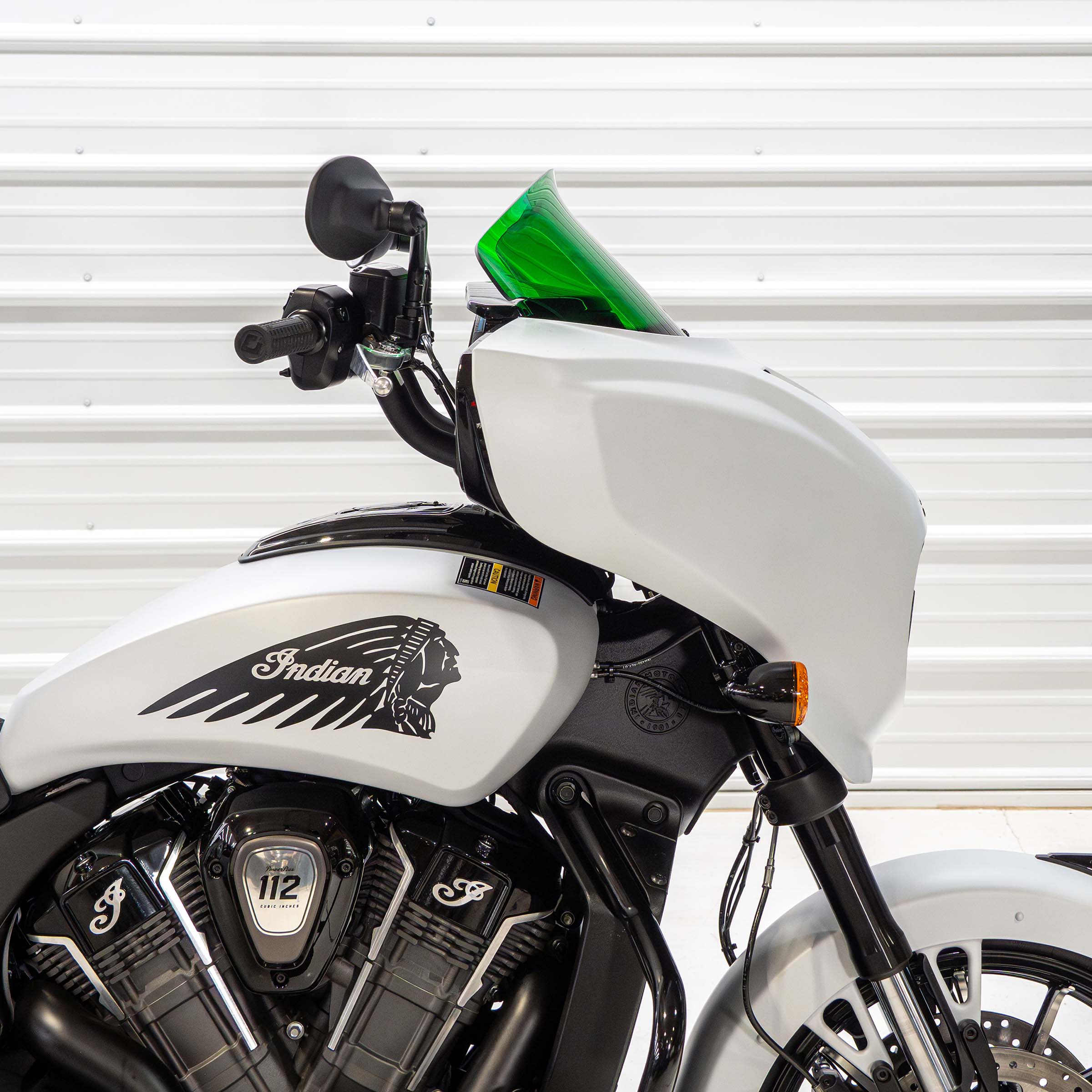 Kolor Flare® Windshields for Indian® 2025+ Chieftain & Roadmaster PowerPlus - Green Motorcycle Windshield (9" - Green)