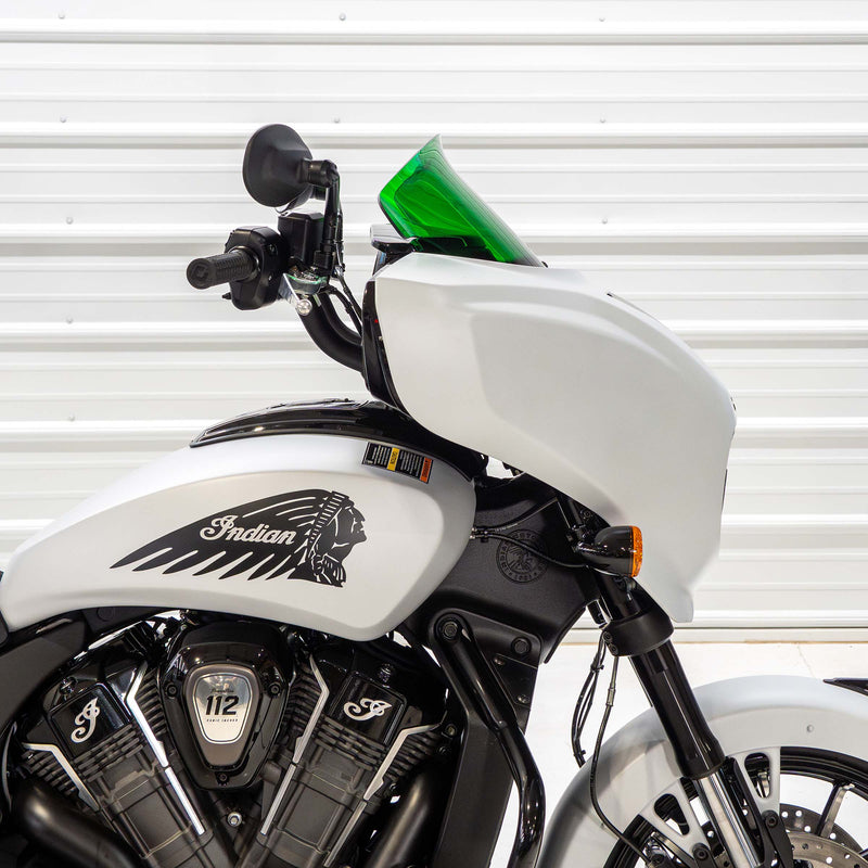 Kolor Flare® Windshields for Indian® 2025+ Chieftain & Roadmaster PowerPlus - Green Motorcycle Windshield (9" - Green)