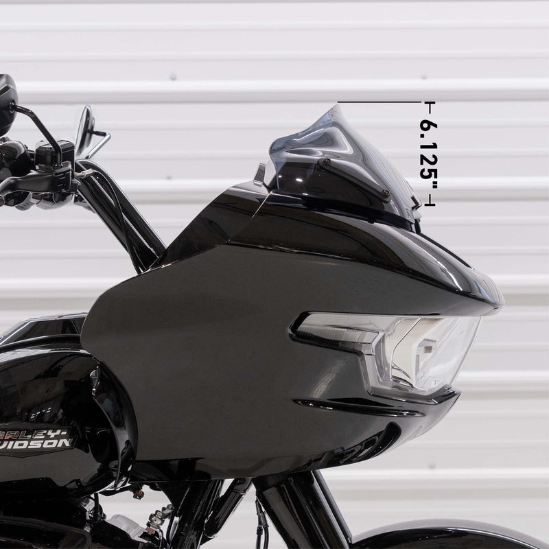 8" Windscreen for Harley-Davidson 2023-2026 Road GlideĀ® (8" Sport - Dark Smoke - with vertical height measurement)