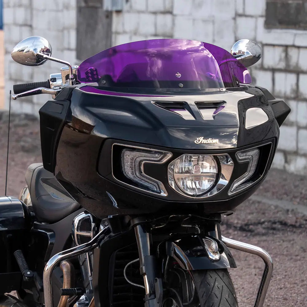 Kolor Windshield for Indian Challenger and Pursuit motorcycle models(Purple Kolor)