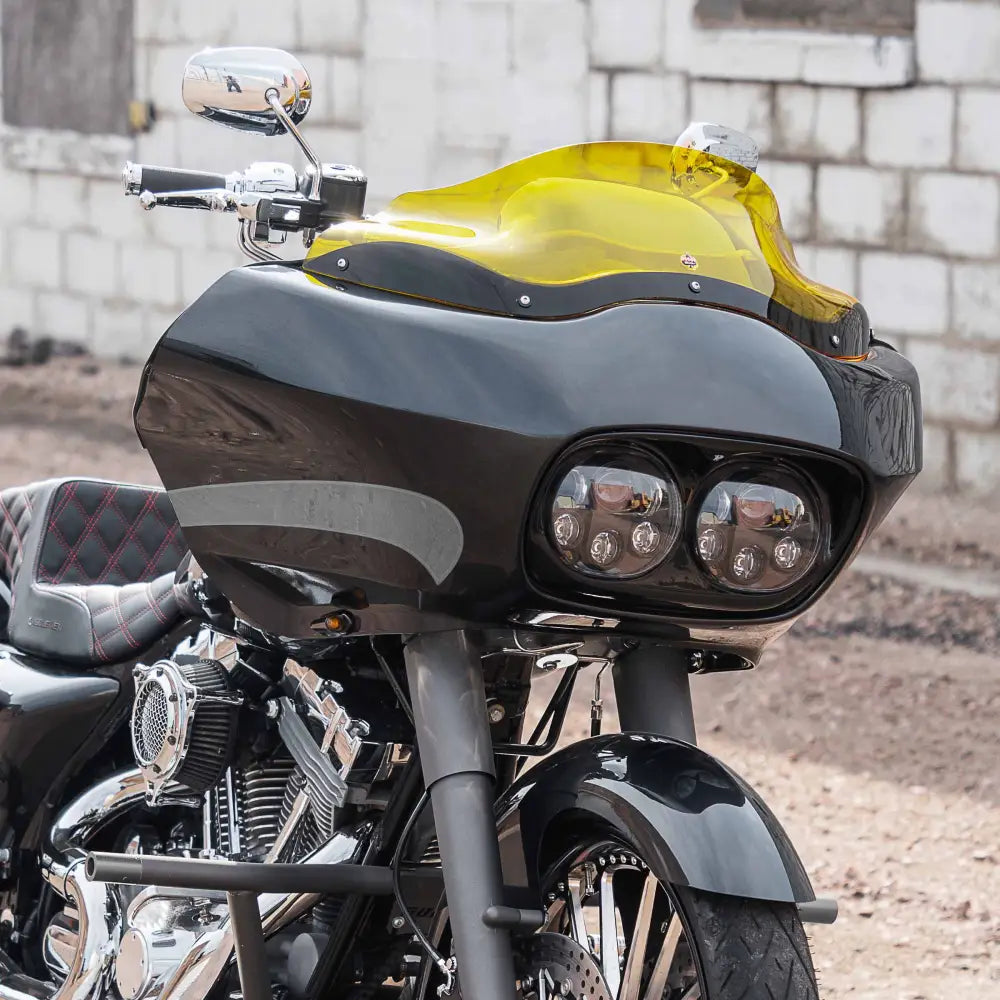 8" Yellow Kolor Flare™ Windshield for Harley-Davidson 1998-2013 Road Glide motorcycle models