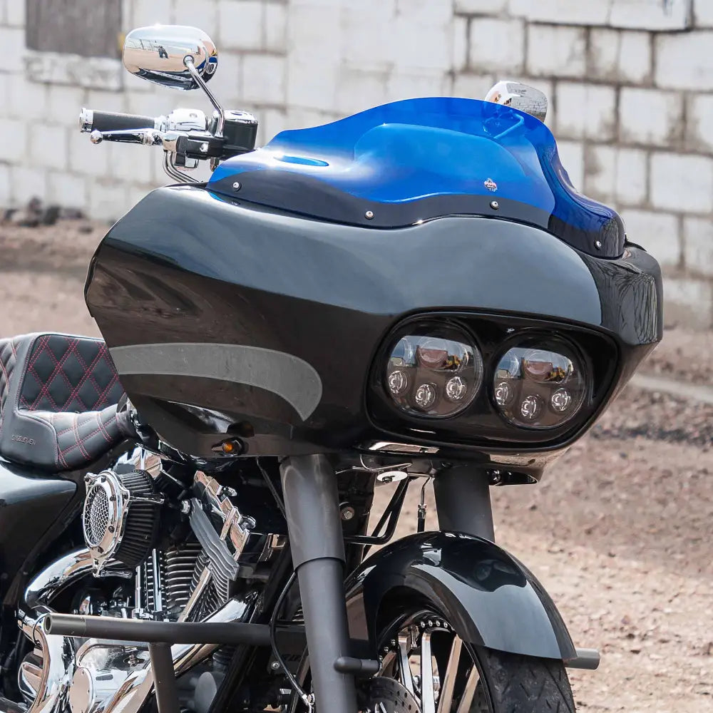 8" Blue Kolor Windshield for Harley-Davidson 1998-2013 Road Glide motorcycle models(8" Blue)