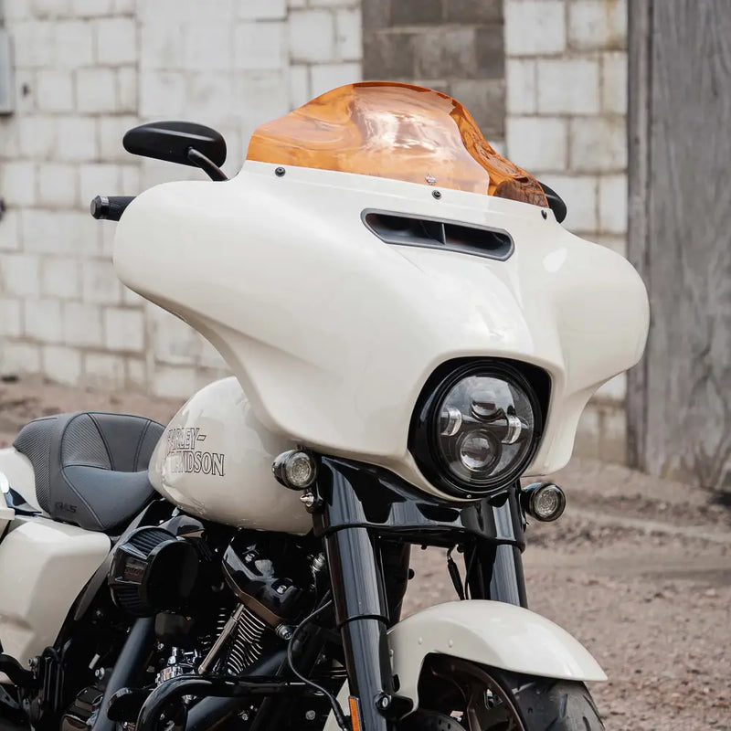 6.5" Orange Kolor Flare™ Windshield for Harley-Davidson 2014-2025 FLH motorcycle models(6.5" Orange)