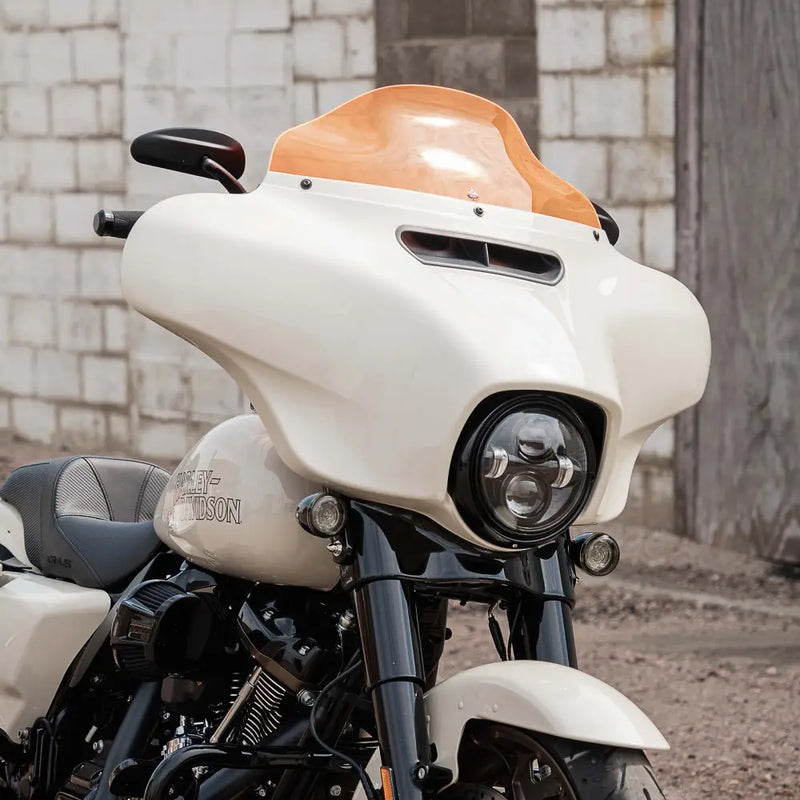 6.5" Orange Ice Kolor Flare™ Windshield for Harley-Davidson 2014-2025 FLH motorcycle models(6.5" Orange Ice)