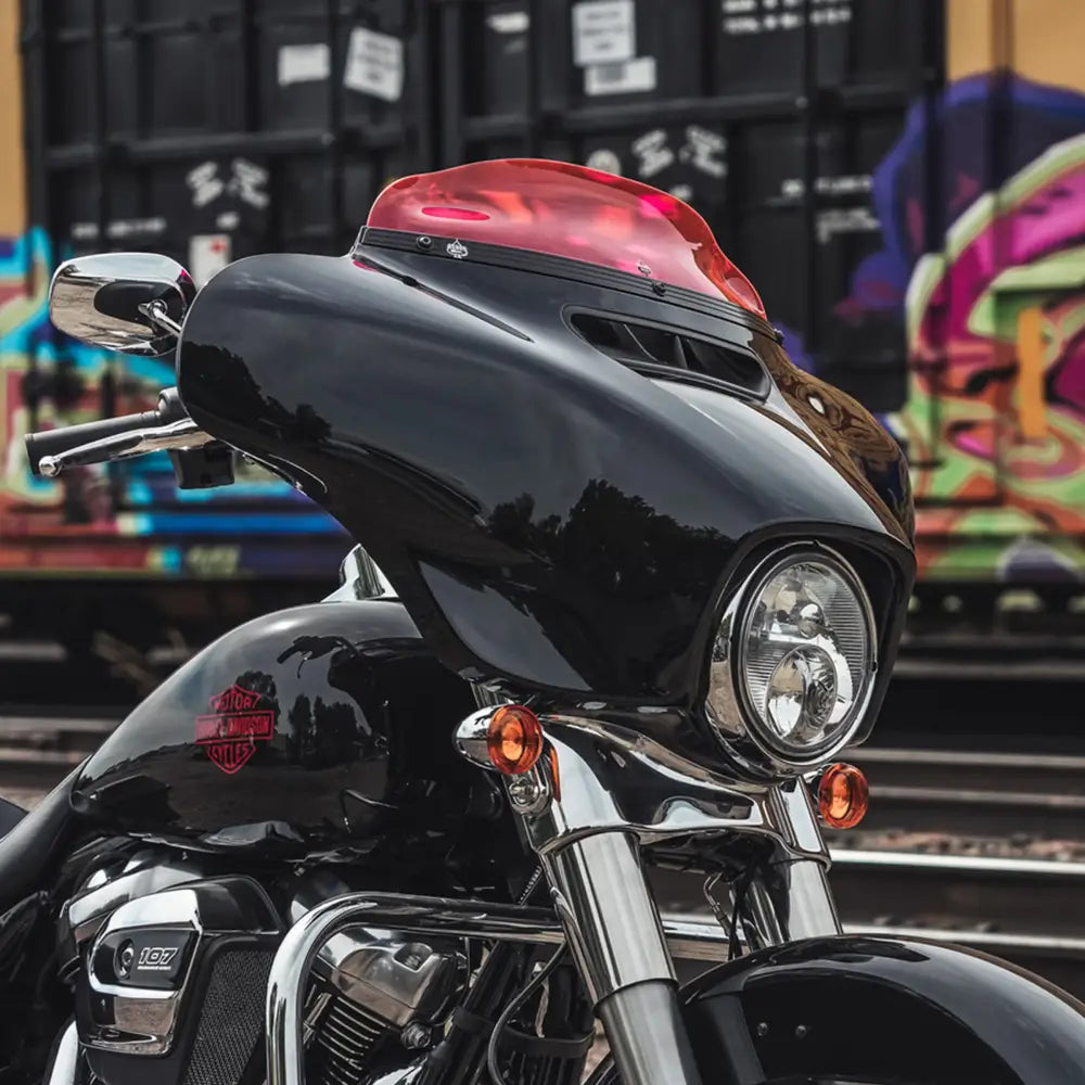 4" Pink Ice Kolor Flare™ Windshield for Harley-Davidson 2014-2024 FLH motorcycle models(4" Pink Ice)