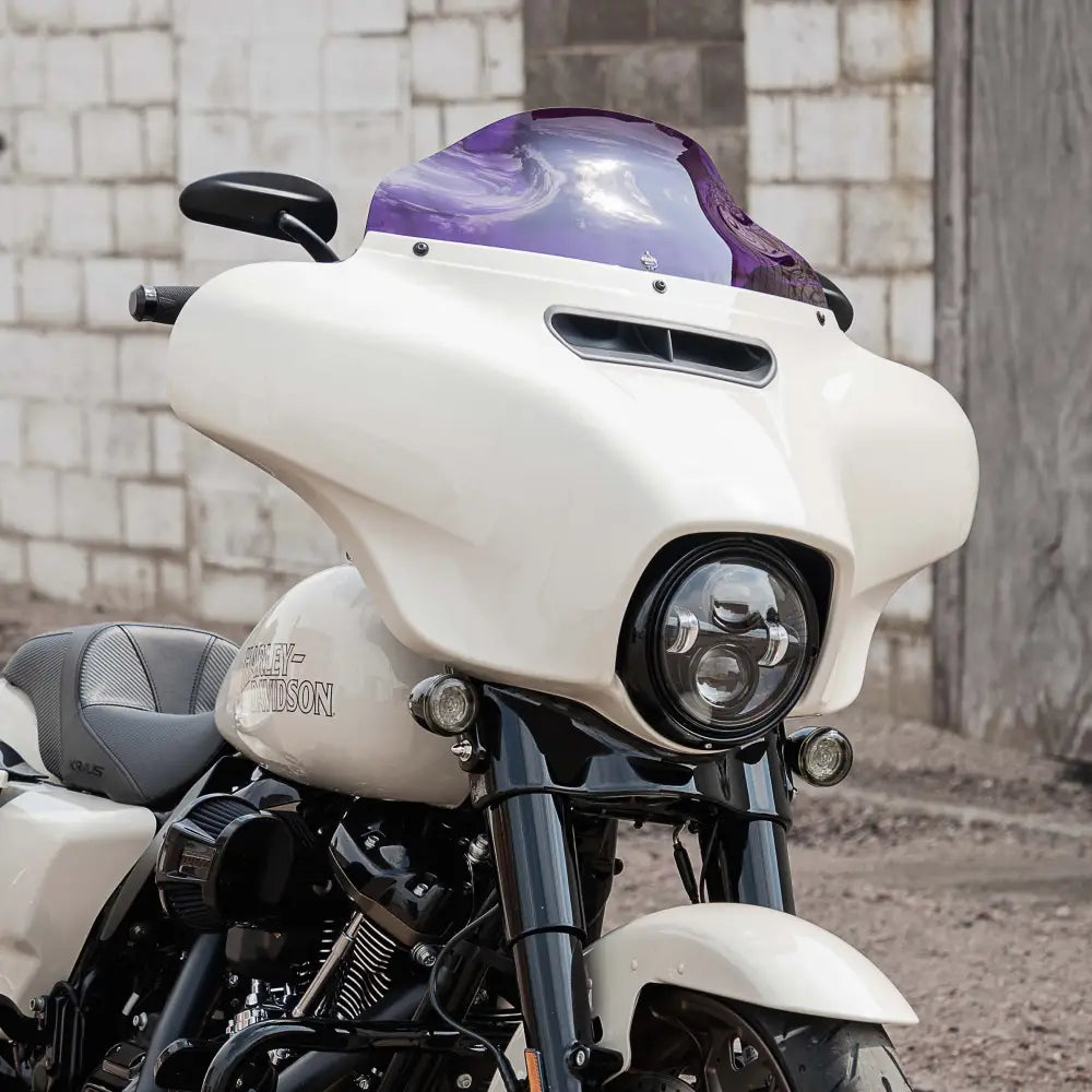 6.5" Purple Kolor Flare™ Windshield for Harley-Davidson 2014-2024 FLH motorcycle models(6.5" Purple)