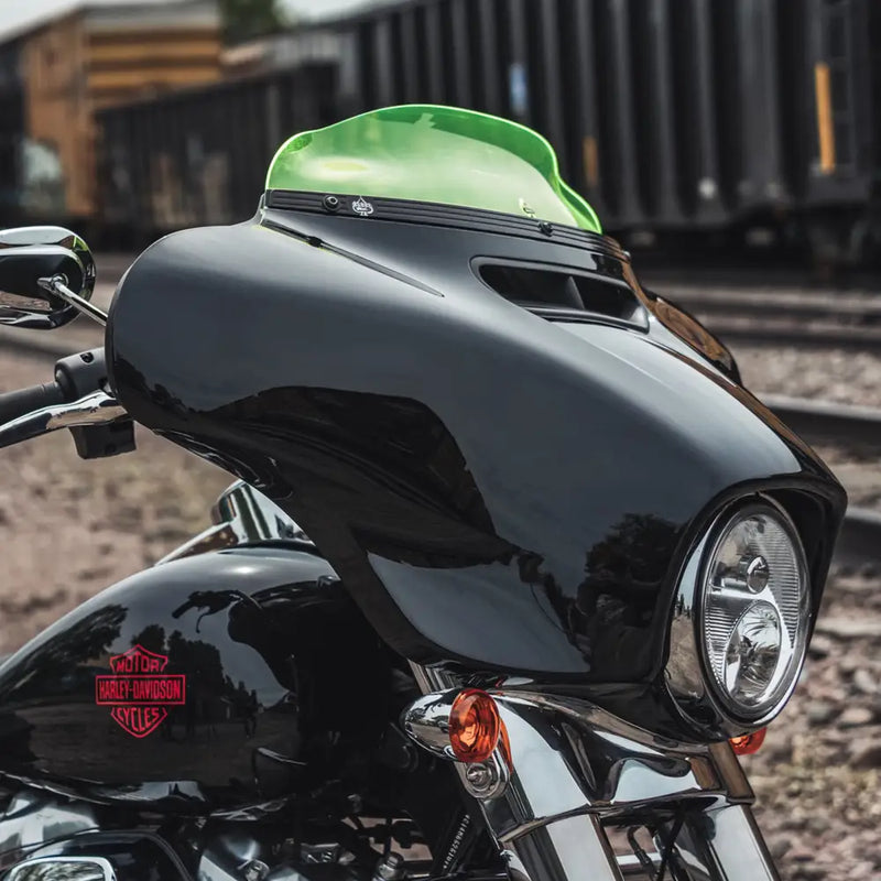 4" Green Ice Kolor Flare™ Windshield for Harley-Davidson 2014-2025 FLH motorcycle models(4" Green Ice)