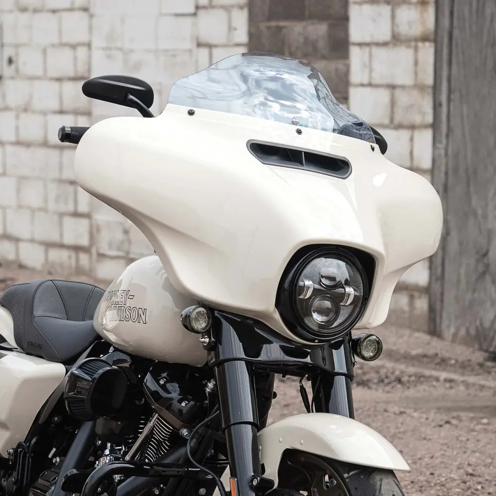 6.5" Blue Ice Kolor Flare™ Windshield for Harley-Davidson 2014-2024 FLH motorcycle models(6.5" Blue Ice)