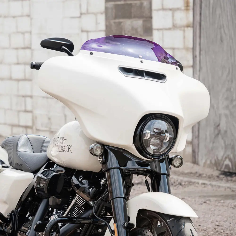4" Purple Kolor Flare™ Windshield for Harley-Davidson 2014-2024 FLH motorcycle models(4" Purple)