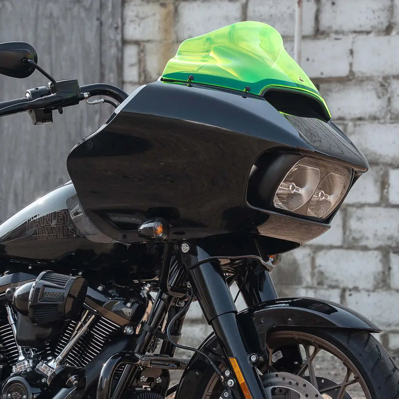 9" Green Ice Kolor Flare™ Windshield for Harley-Davidson 2015-2025 Road Glide motorcycle models(9" Green Ice)