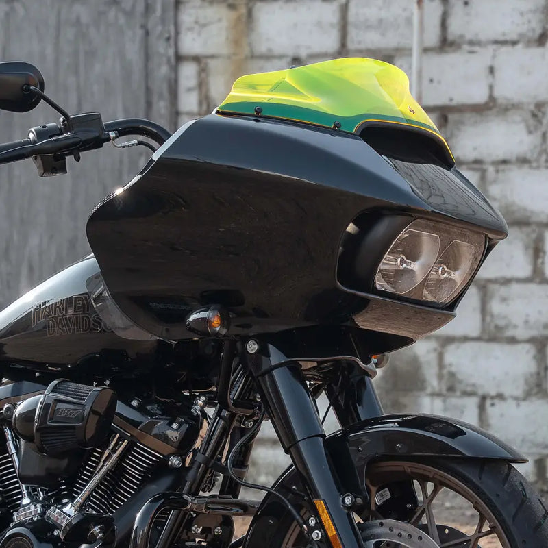 9" Yellow Ice Kolor Flare™ Windshield for Harley-Davidson 2015-2025 Road Glide motorcycle models(9" Yellow Ice)