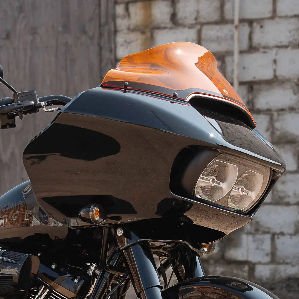9" Orange Kolor Flare™ Windshield for Harley-Davidson 2015-2023 Road Glide motorcycle models (9" Orange)