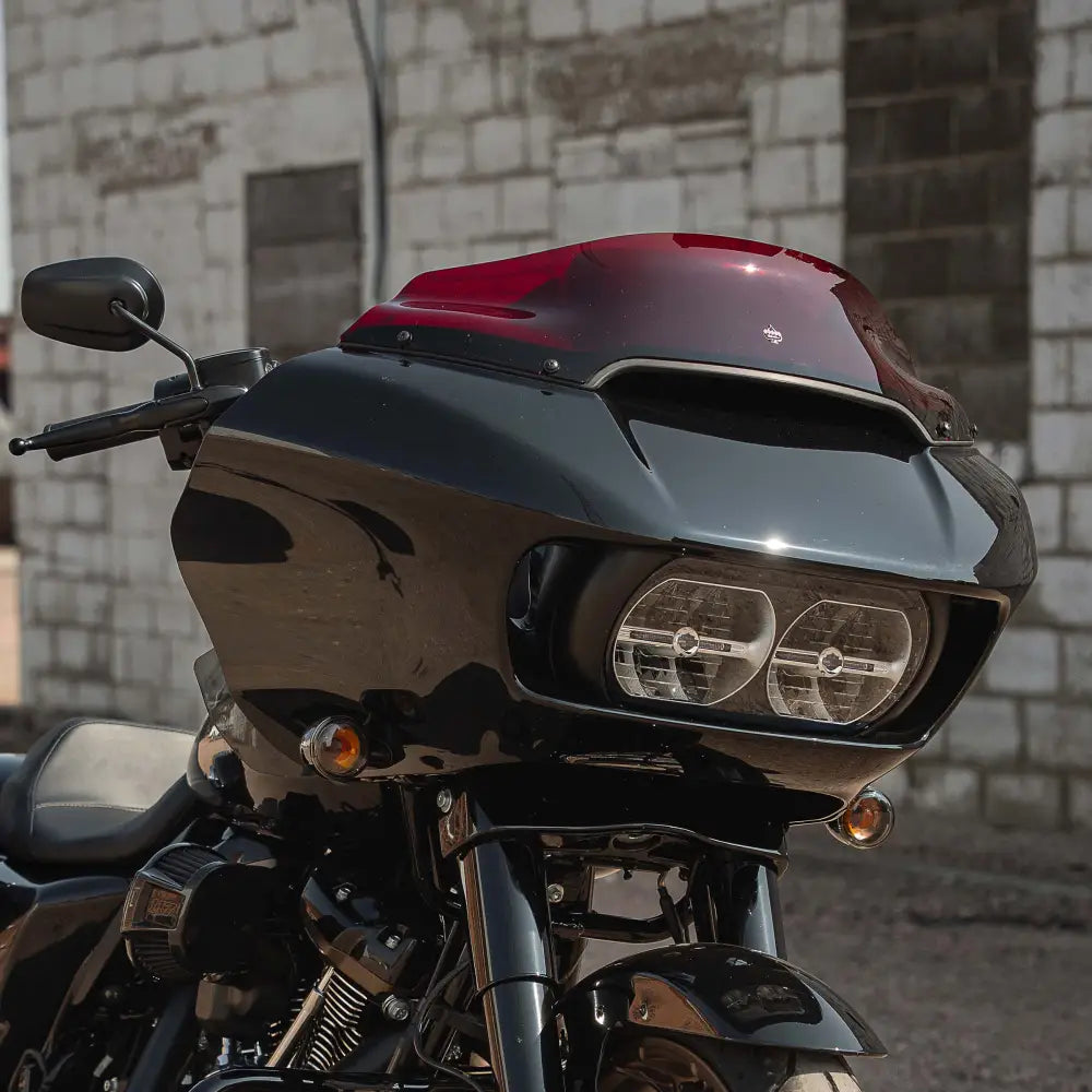 6" Red Kolor Flare™ Windshield for Harley-Davidson 2015-2023 Road Glide motorcycle models (6" Red)