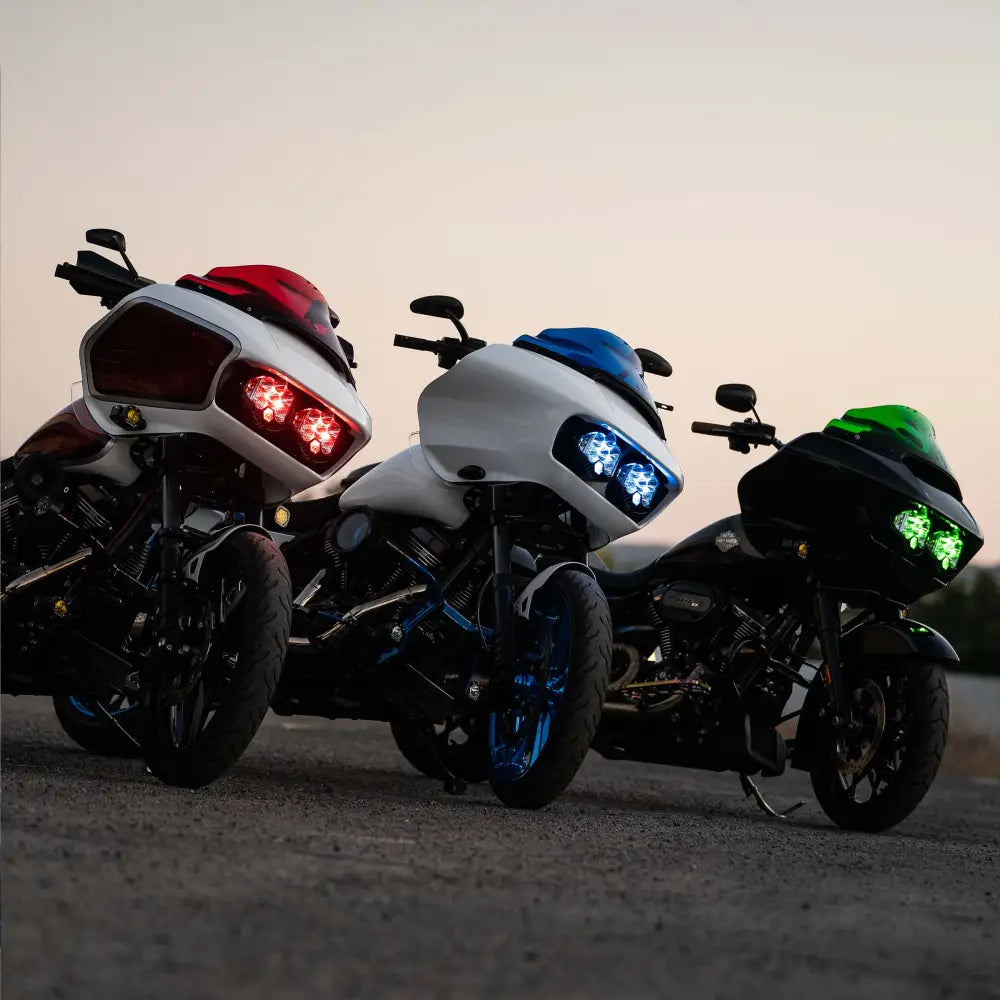 Kolor Flare™ Windshield for Harley-Davidson 2015-2023 Road Glide motorcycle models (9" Kolors)