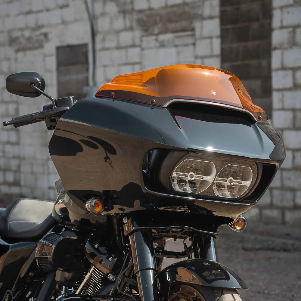 6" Orange Kolor Flare™ Windshield for Harley-Davidson 2015-2023 Road Glide motorcycle models (6" Orange)