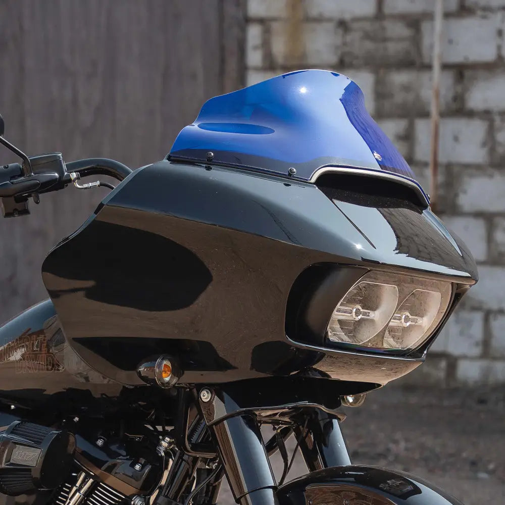 9" Blue Kolor Flare™ Windshield for Harley-Davidson 2015-2023 Road Glide motorcycle models (9" Blue)