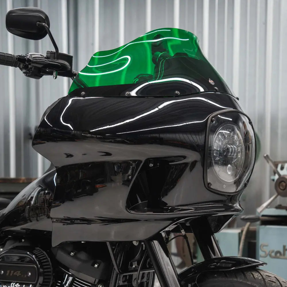 Green Kolor Windshield for Harley-Davidson FXRP Style motorcycle fairings (Green)